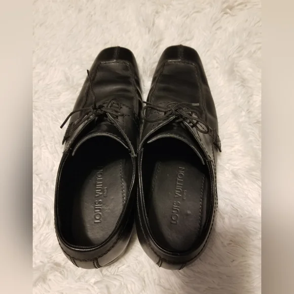 Louis Vuitton Dress Shoes Black Men's Size 8 - Picture 4 of 15